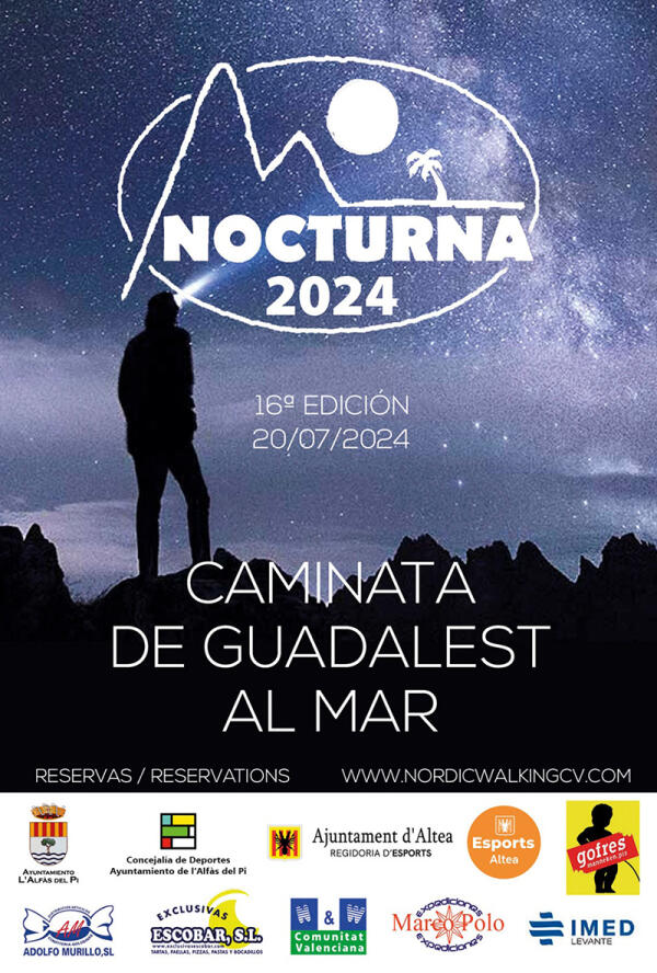 Las concejalías de Deportes de Altea y Alfaz presentan la decimosexta edición de “La Nocturna” organizada en colaboración con Marco Polo Expediciones