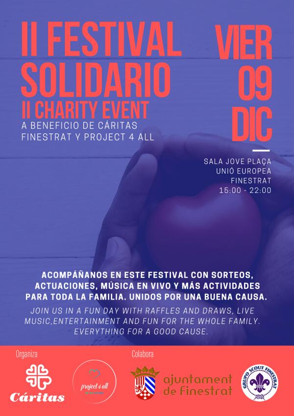 II Festival solidario a beneficio de Cáritas y Project4All
