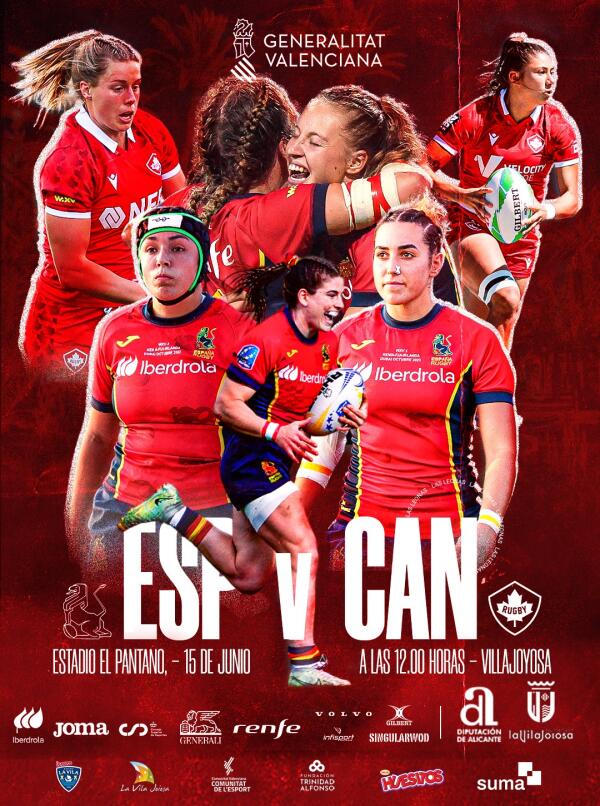 La selección española femenina de rugby tendrá su última prueba para el mundial, en La Vila, frente a Canadá.