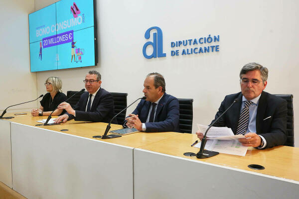 La Diputación activa una nueva campaña de bono consumo con 20 millones de euros para seguir ayudando a las economías locales y a los consumidores  