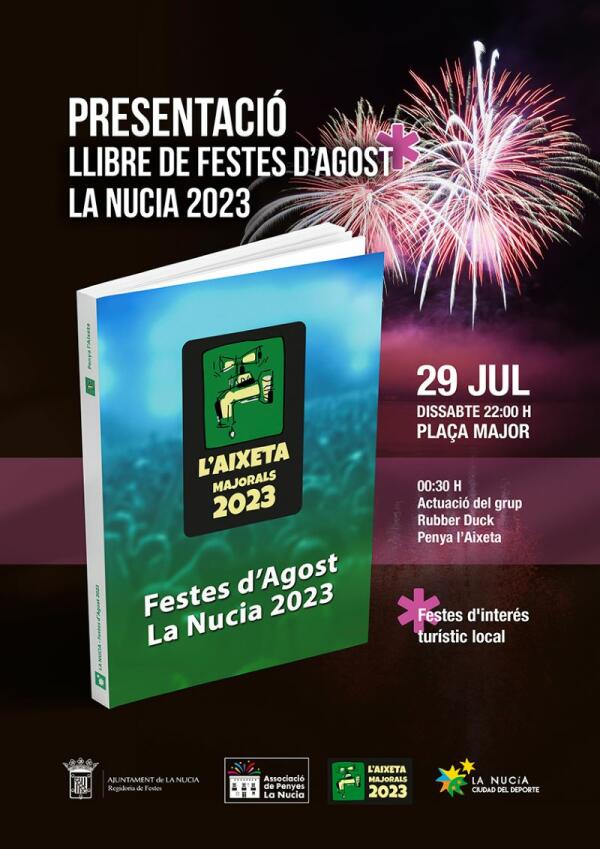 El “Llibre de les Festes d’Agost 2023” se presenta mañana en la plaça Major