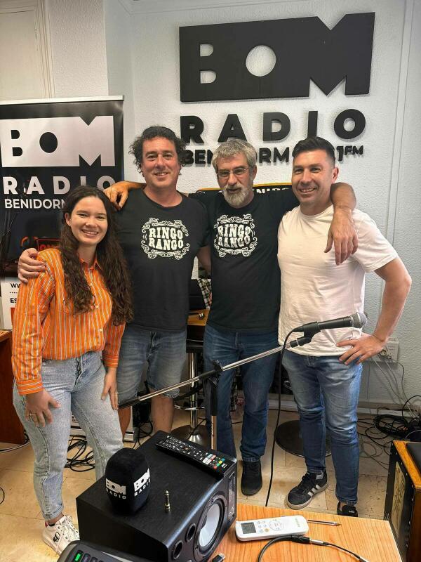 La música de Ringo Rango en los estudios de Bom Radio Benidorm