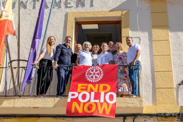 L’Alfàs se suma a la conmemoración del Día Mundial contra la Polio junto a Rotary Club Internacional