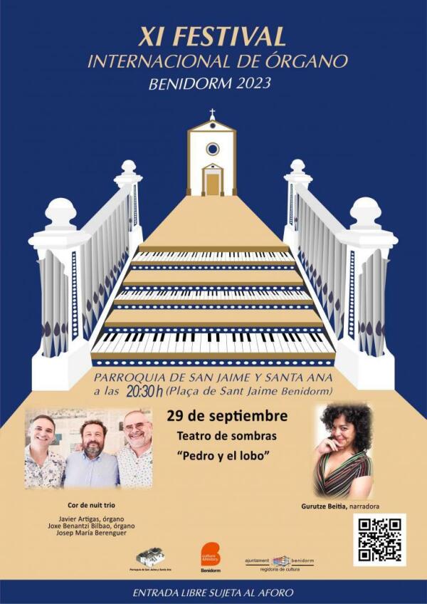 Concierto de órgano a cargo de Cor de Nuit Trio y Gurutze Beitia en la iglesia de San Jaime y Santa Ana